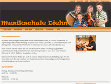 Tablet Screenshot of musikschule-diehn.de